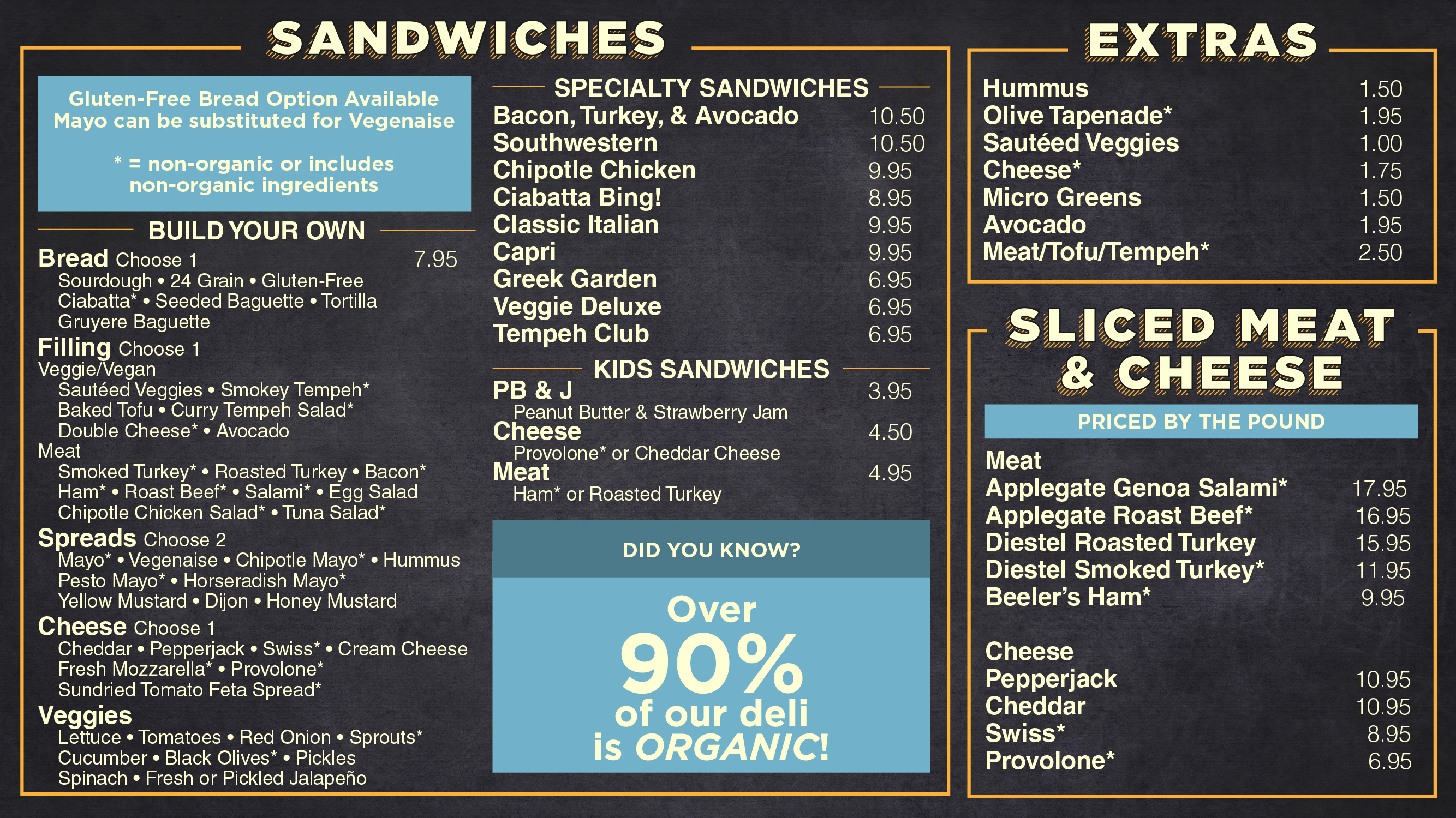 Deli Menus | Ashland Food Coop