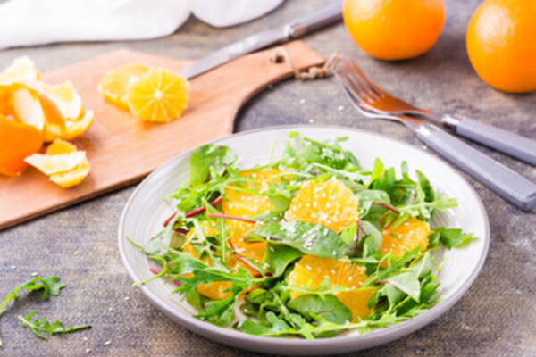 Citrus and Arugula Salad with Balsamic Dressing