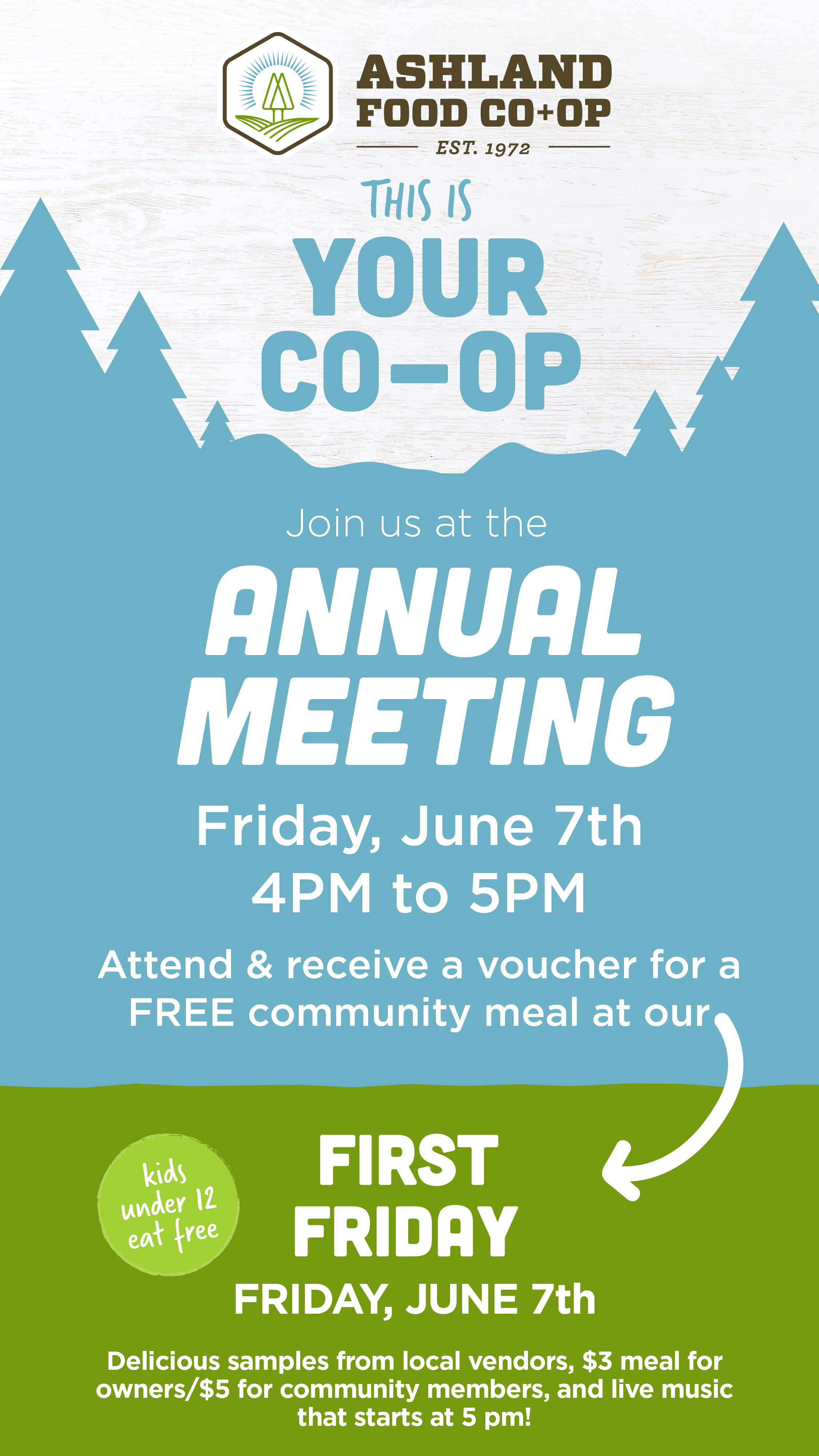 2019 Annual Meeting - 4-5pm at the Pioneer Conference Room