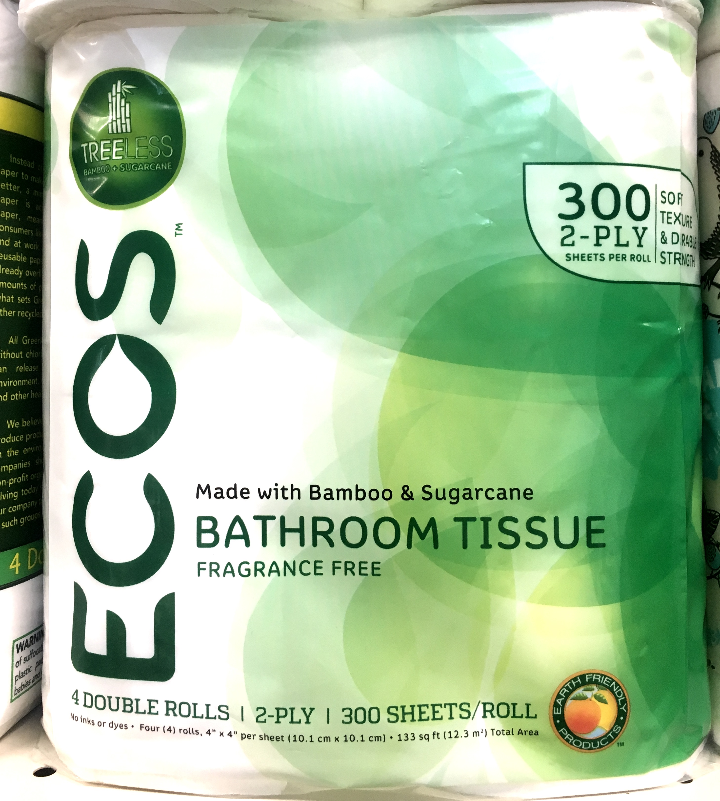 Bamboo-derived toilet paper